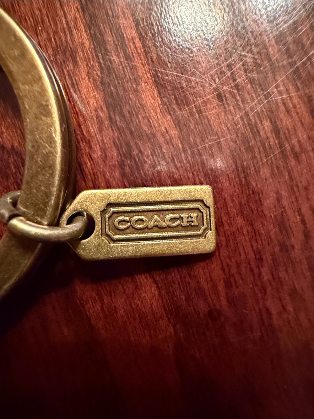 Coach Vintage Y2K Horse and Carriage Brass Keychain Fob - Picture 8 of 12